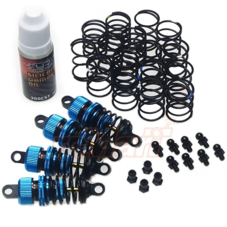 Amazon.com: Yeah Racing Shock-Gear 50mm Damper Set for 1/10